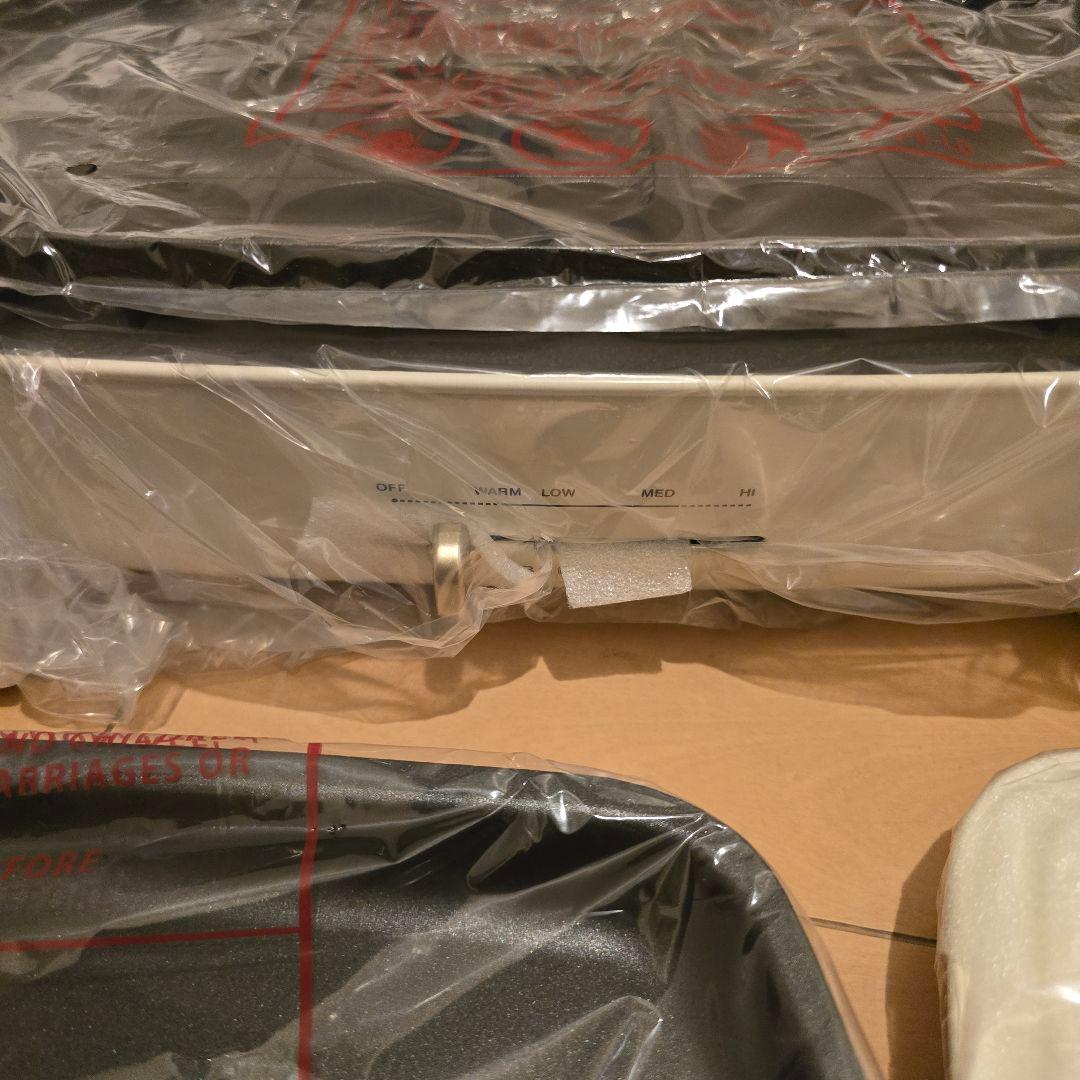 新品未使用ブルーノコンパクトホットプレート&グリルプレート2種類付き