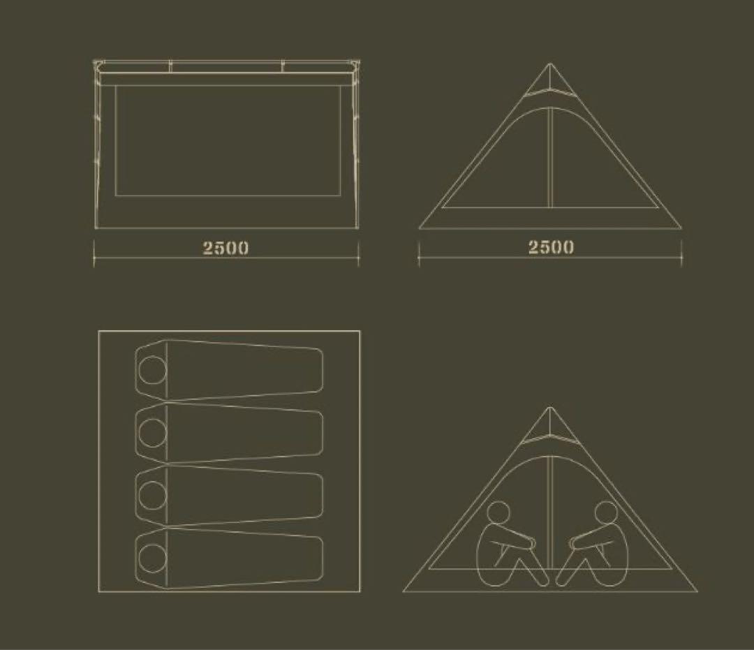 Aテント2.0 綿テント ウレタンフライ グランドシートセット【CAMVIL】