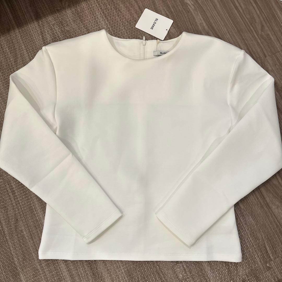 SLOANE x boutique310 80s パワーウーマン白　佐藤佳菜子