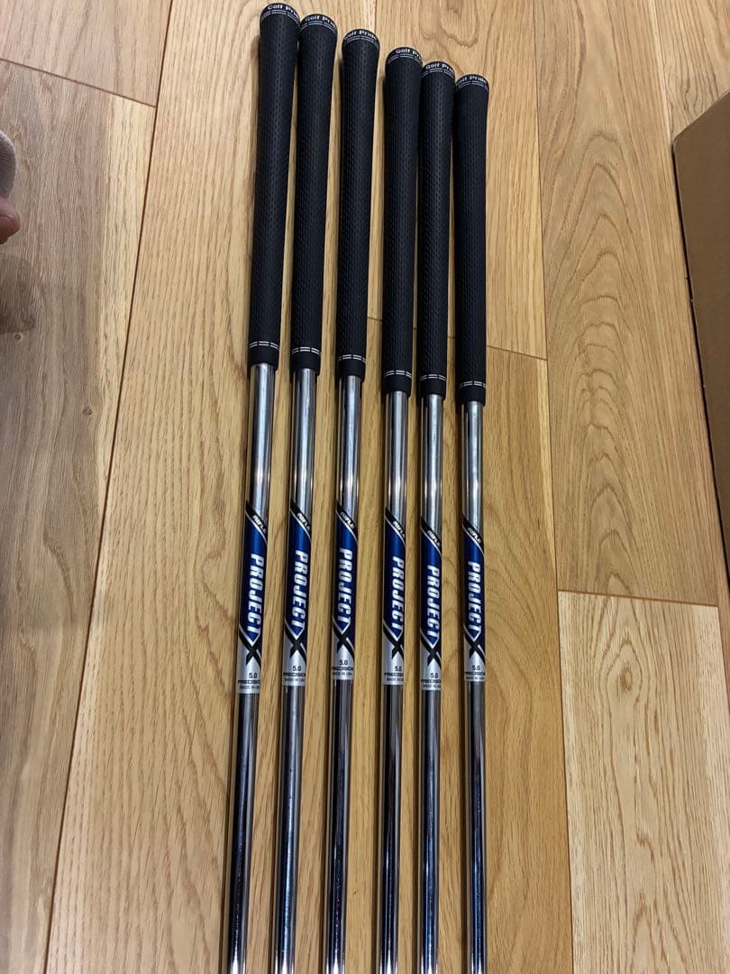 ライフル プロジェクトＸ　precision 5.0 シャフトのみ6本セット