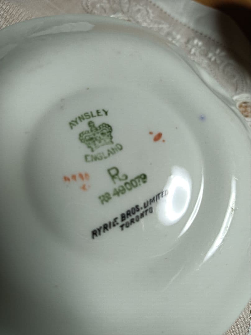 RIPLEY BROS ローズ柄カップとソーサーセット