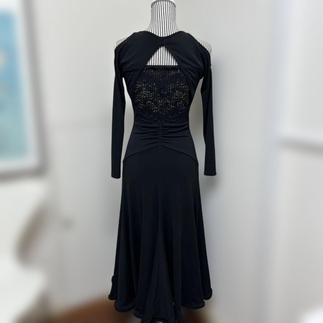 チャコット　社交ダンス　ブラックドレス　M