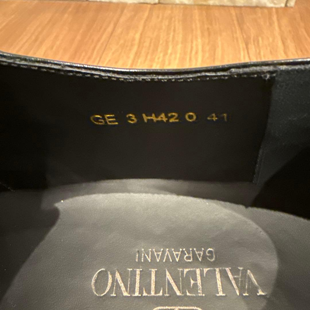 ヴァレンティノ　モンクストラップ　スタッズ　ドレスレザーシューズ　厚底　41