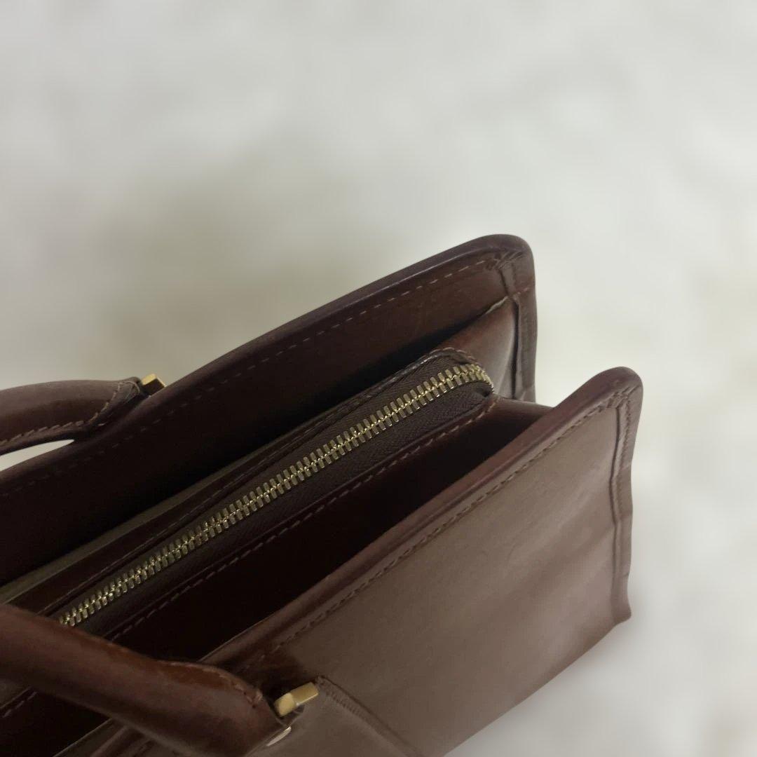 大峡製鞄　おおばせいほう　ビジネスバッグ　ブリーフケース　A4収納可能　ブラウン