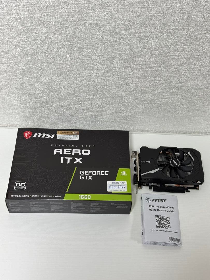[美品]MSI GeForce GTX 1660 AERO ITX 6G OC
