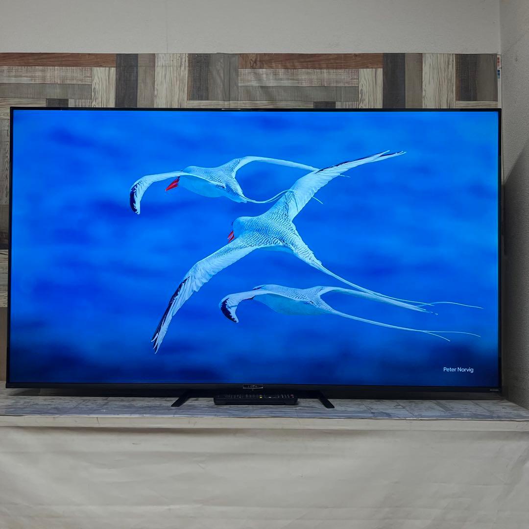 即日受渡❣️全国送料込アイリスオーヤマ65型4K液晶テレビベゼルレスWチューナー