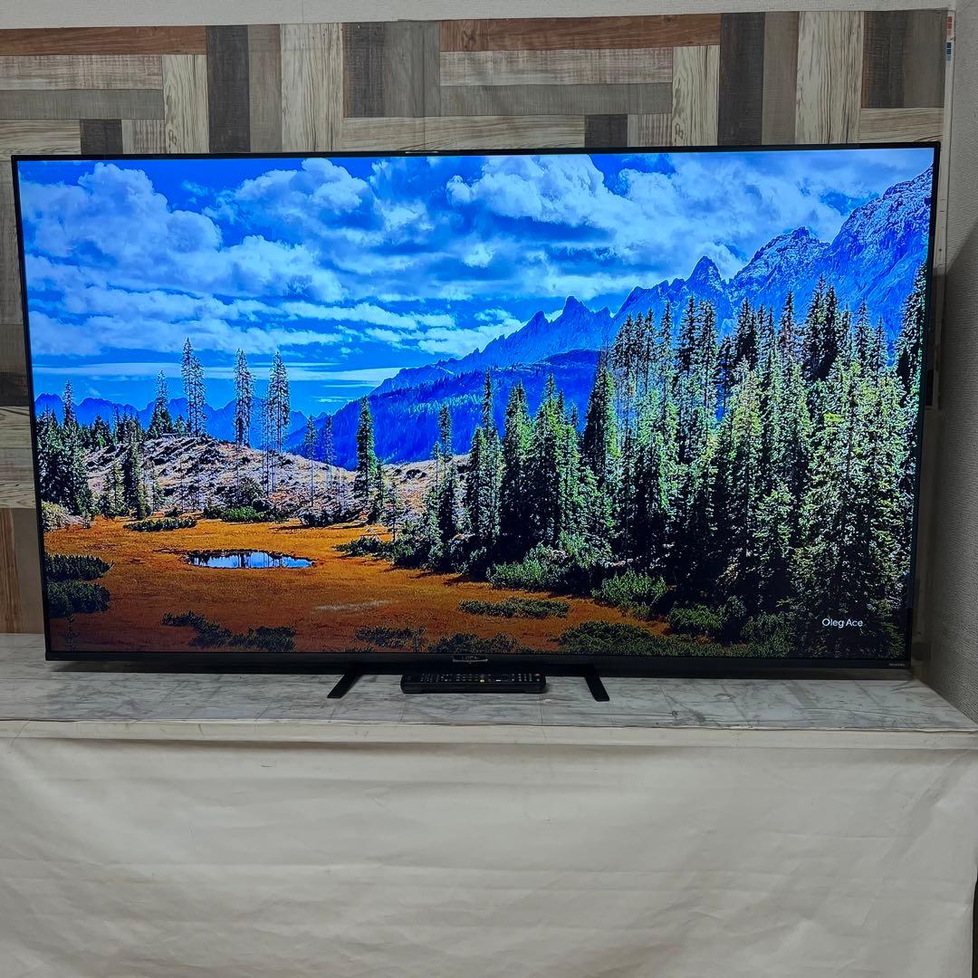 即日受渡❣️全国送料込アイリスオーヤマ65型4K液晶テレビベゼルレスWチューナー