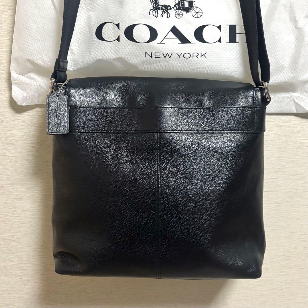 COACH ショルダーバッグ レザーバッグ 黒
