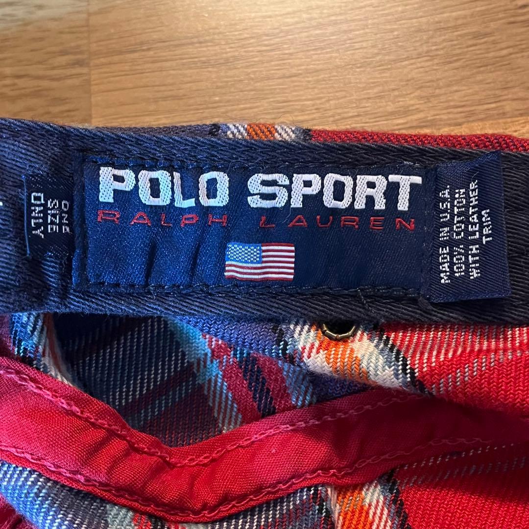 キャップ　5パネルキャップ　ヴィンテージキャップ　ポロスポ　90s