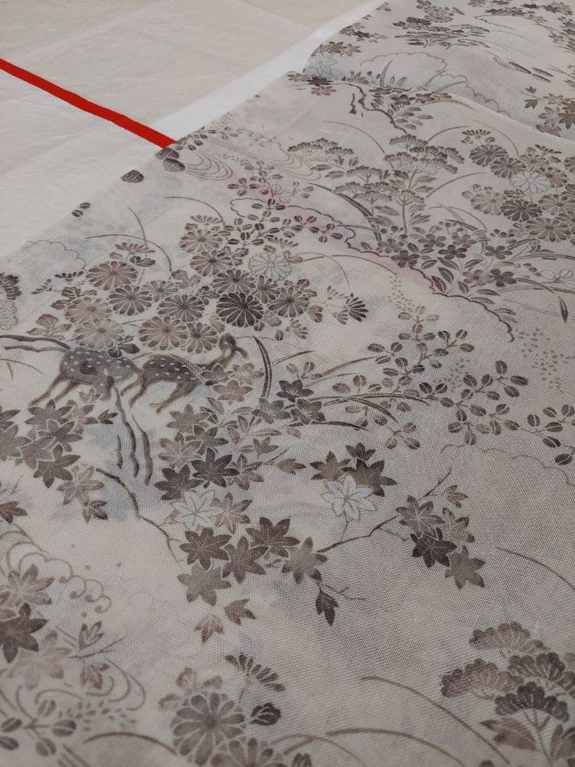 訪問着84正絹　仮絵羽 夏物