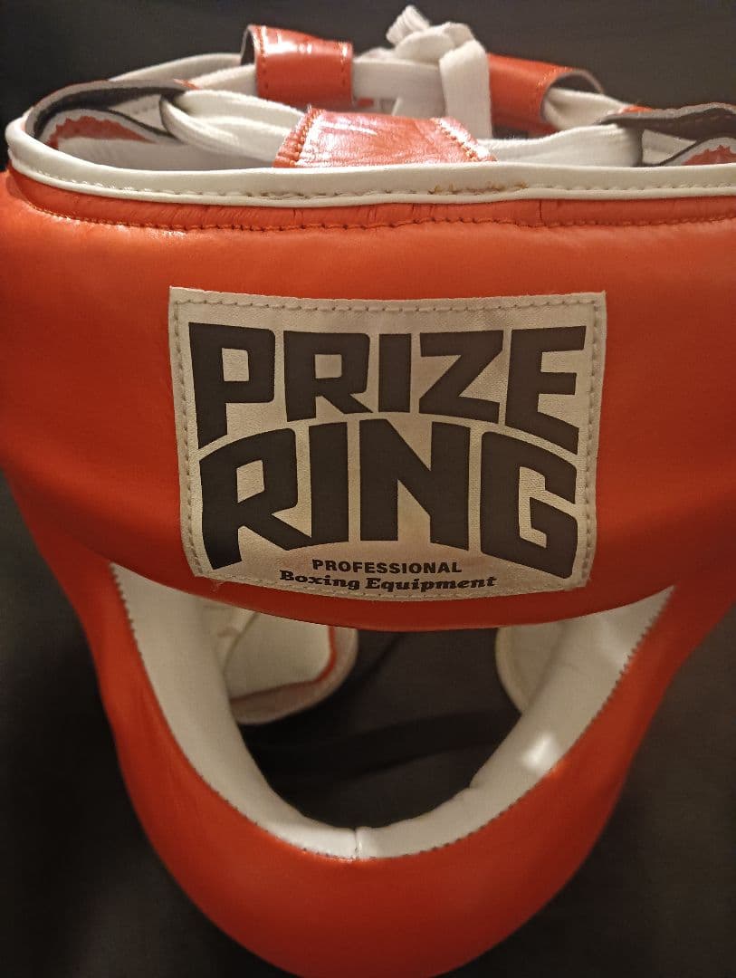新品未使用　PRIZE RING ヘッドギア オレンジ