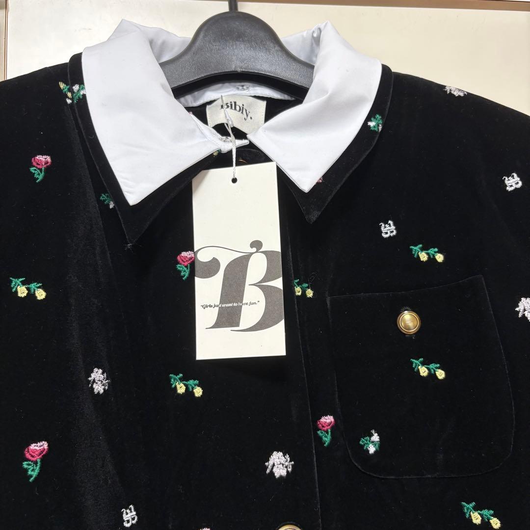 タグ付き新品 bibiy B. STARRY JACKET DRESS 刺繍
