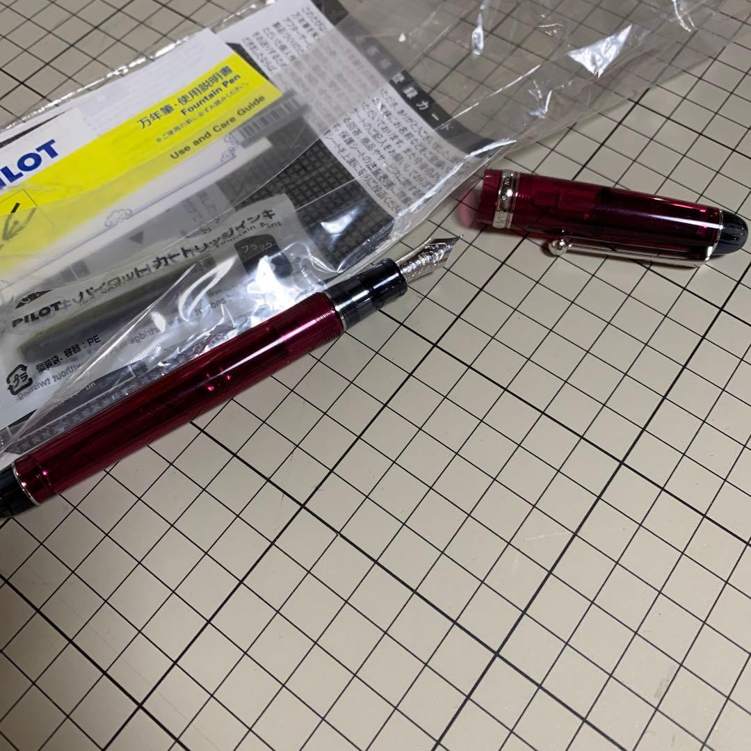 パイロット カスタム #74 透明ワインレッド