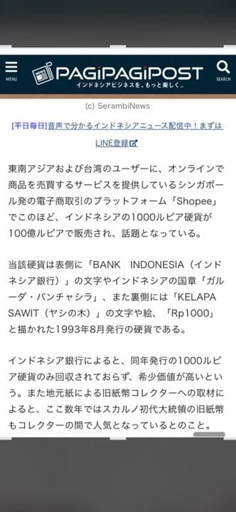 インドネシア　1993年製造　大変希少高い‼️