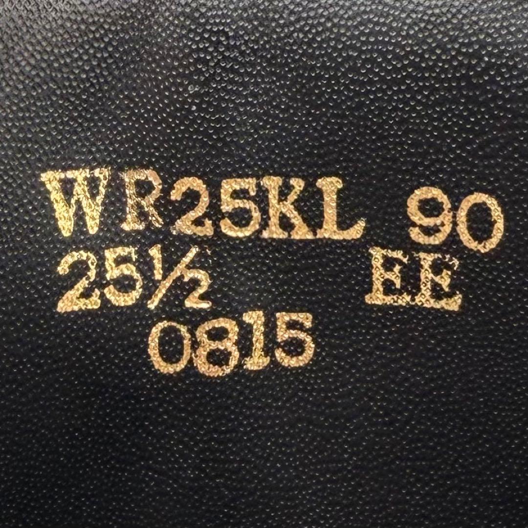 【美品】アシックスランウォーク ストレートチップ 25.5cm 黒 外羽根 革靴