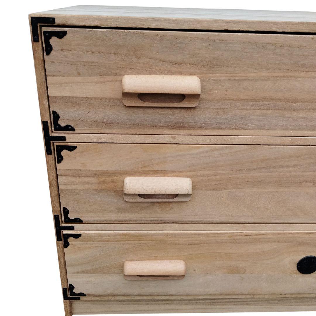 桐箪笥 3段 和家具 タンス 着物 高級 希少 昭和レトロ