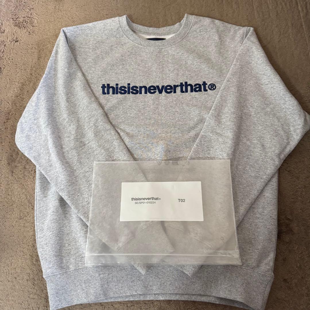 thisisneverthat® グレー ロゴスウェット
