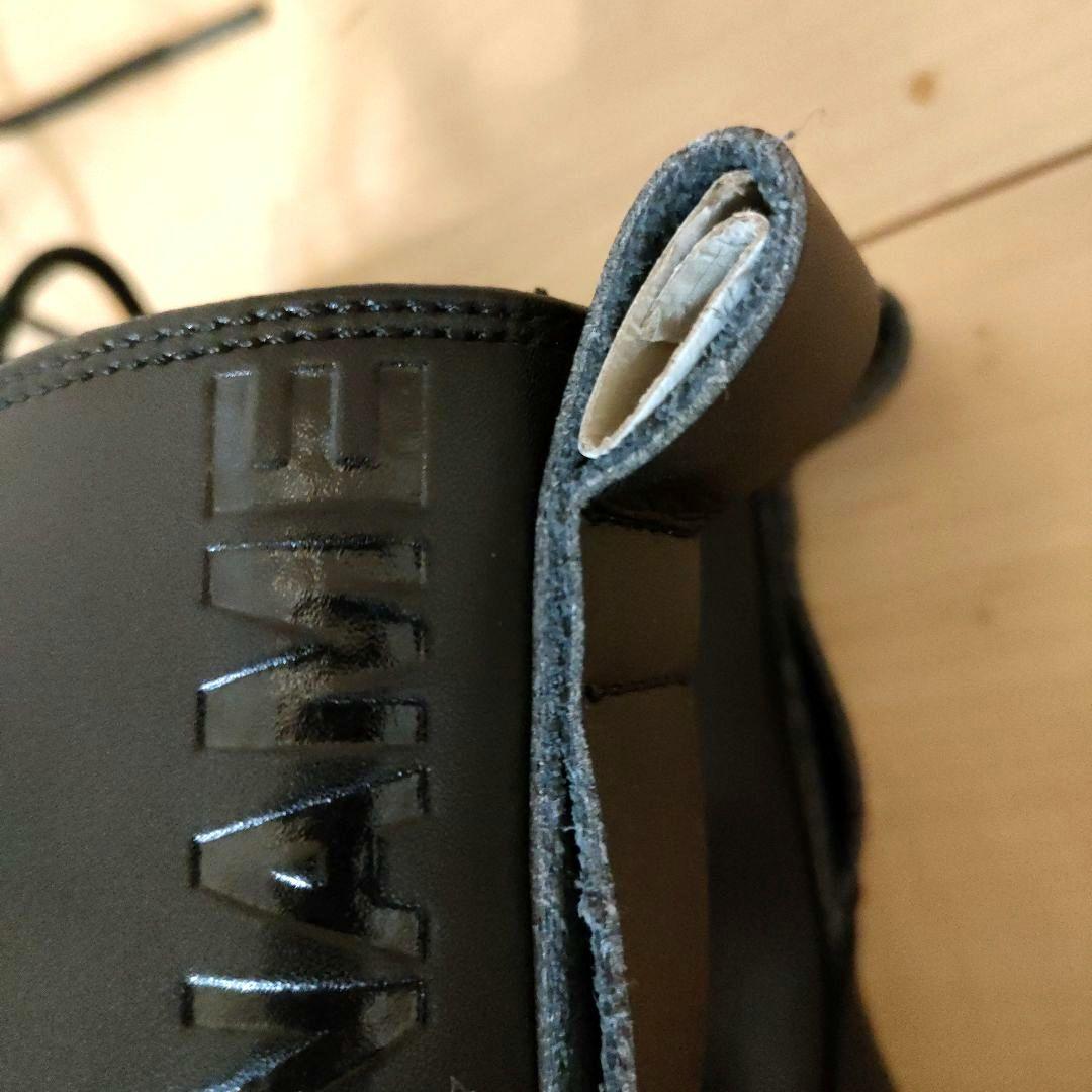 NO NAME レースアップ ブーツ サイドジップ 黒 40 ロゴ 厚底