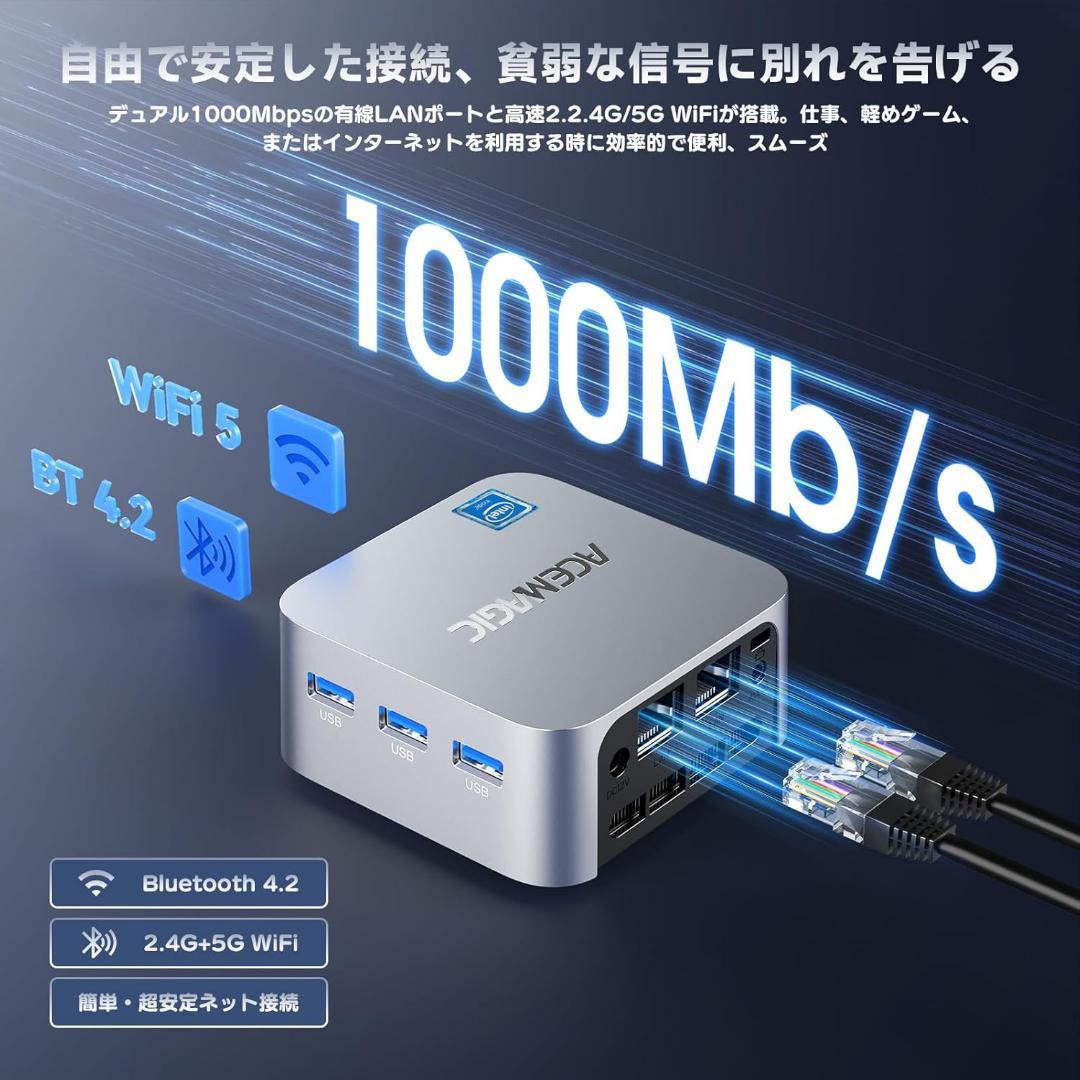 ❣️セール❣️ ミニpc 動作サクサク 最大3.4GHz 小型pc