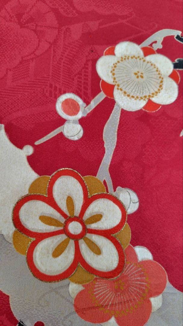 RK378アンティーク子供着物着丈147センチ裄丈63センチ綺麗美品正絹ジュニア