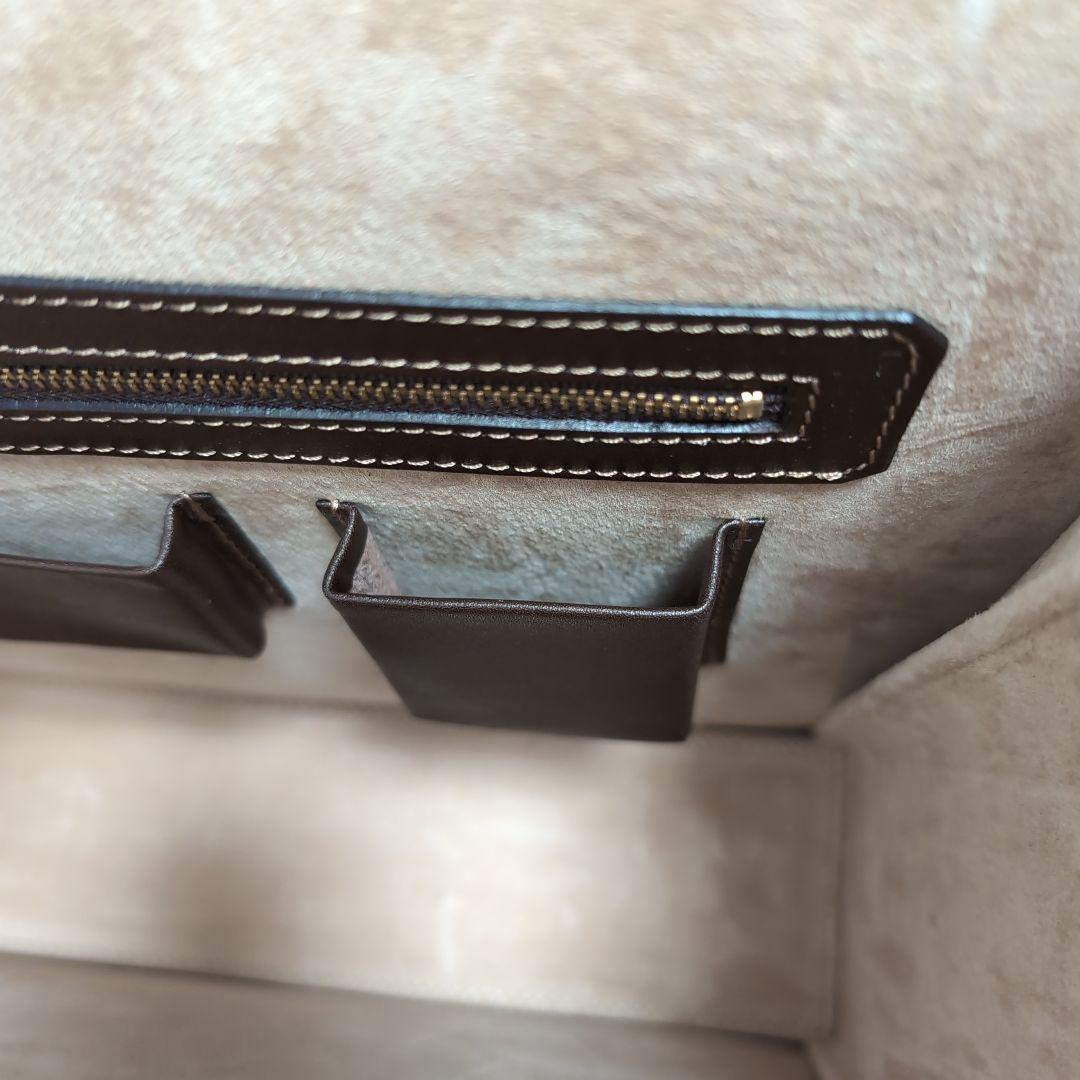 土屋鞄 スリムダレスバッグ ダークブラウン