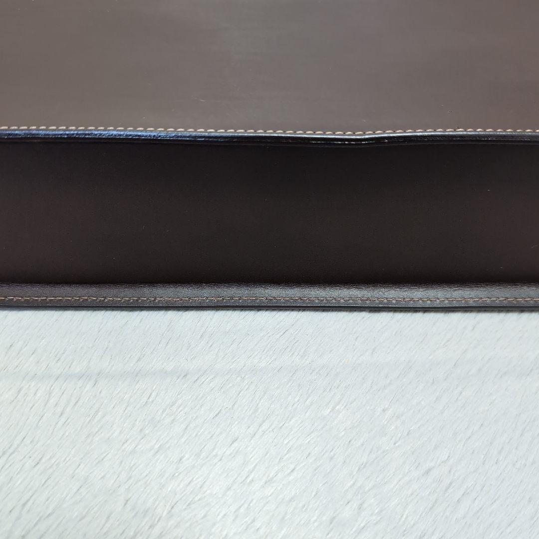 土屋鞄 スリムダレスバッグ ダークブラウン