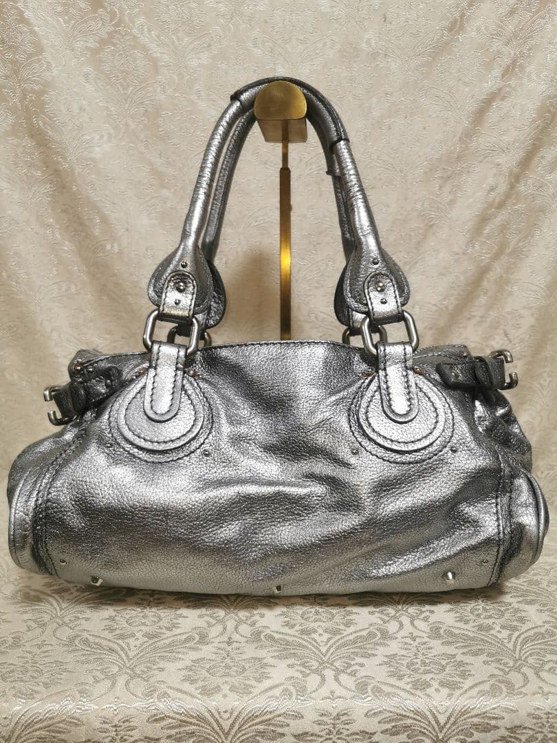 Chloe クロエ　パディントン　レザー　メタリック　　ショルダー　ハンドバッグ