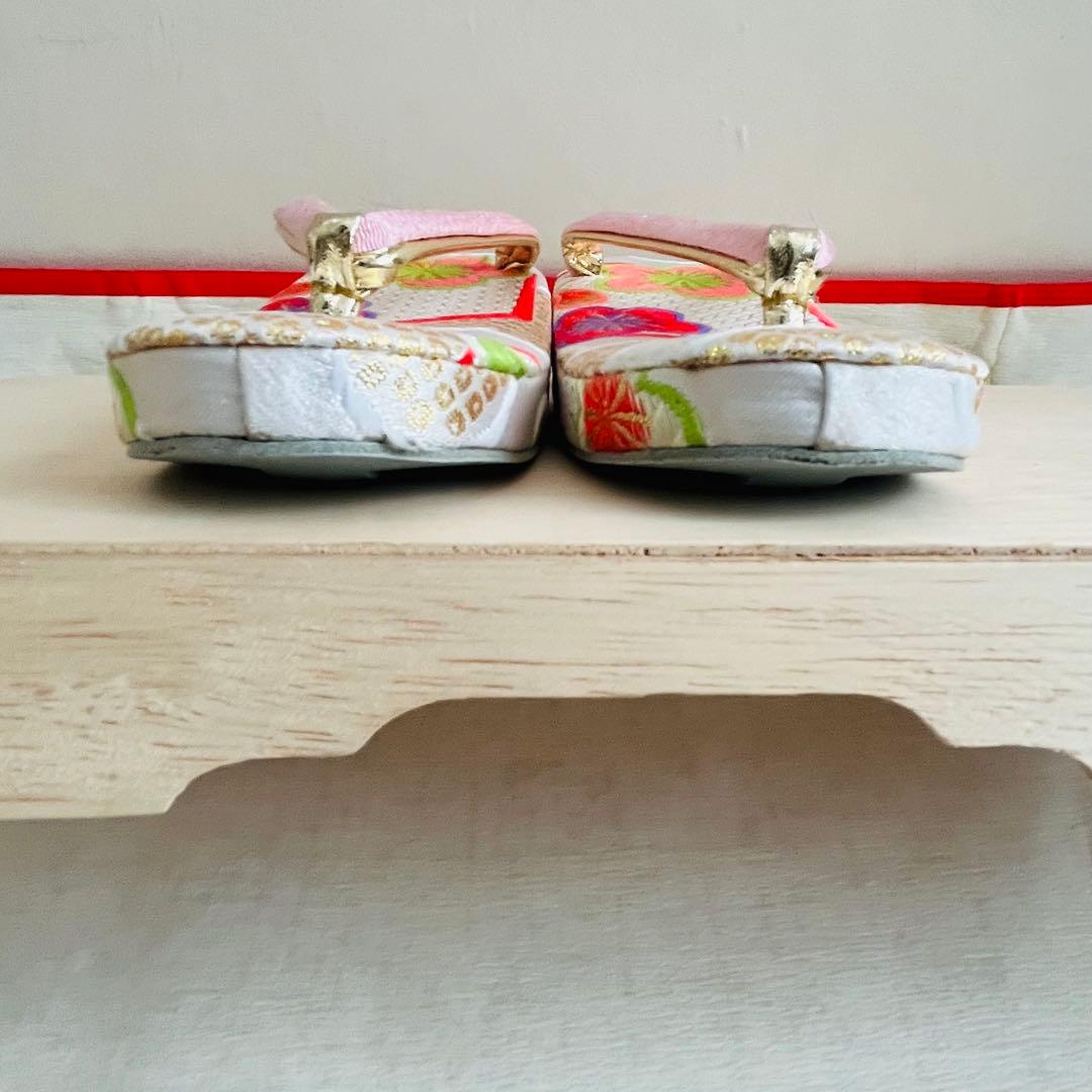 【美品】七五三　7歳セット　結び帯　草履　バッグ　ハコセコセット