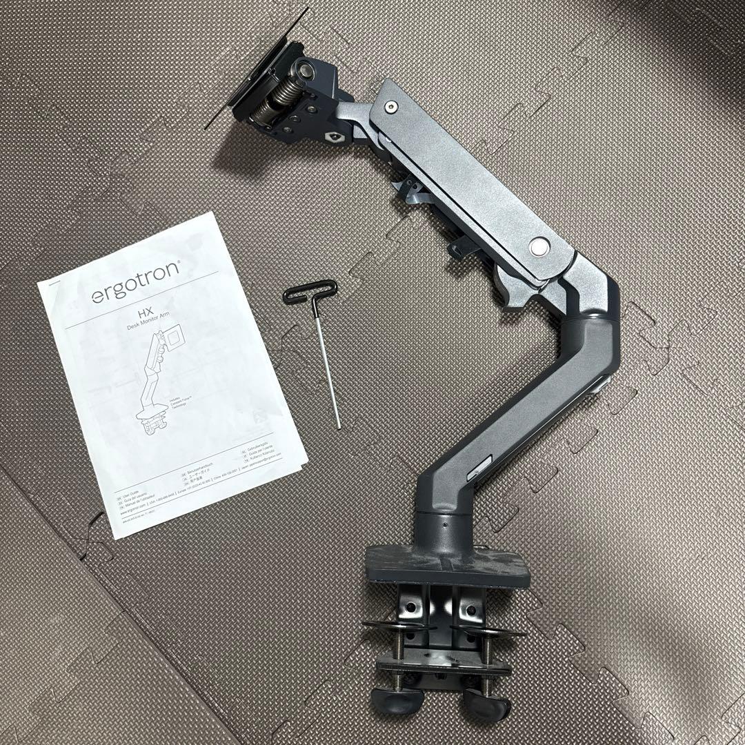 ERGOTRON エルゴトロン HX デスクモニターアーム マットブラック
