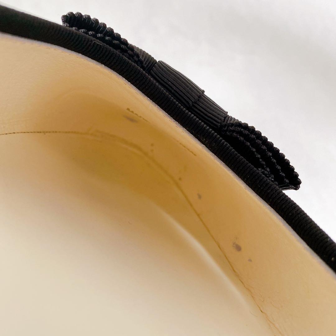 LANVIN en Bleu バレエシューズ リボン ブラック 黒 23.5cm