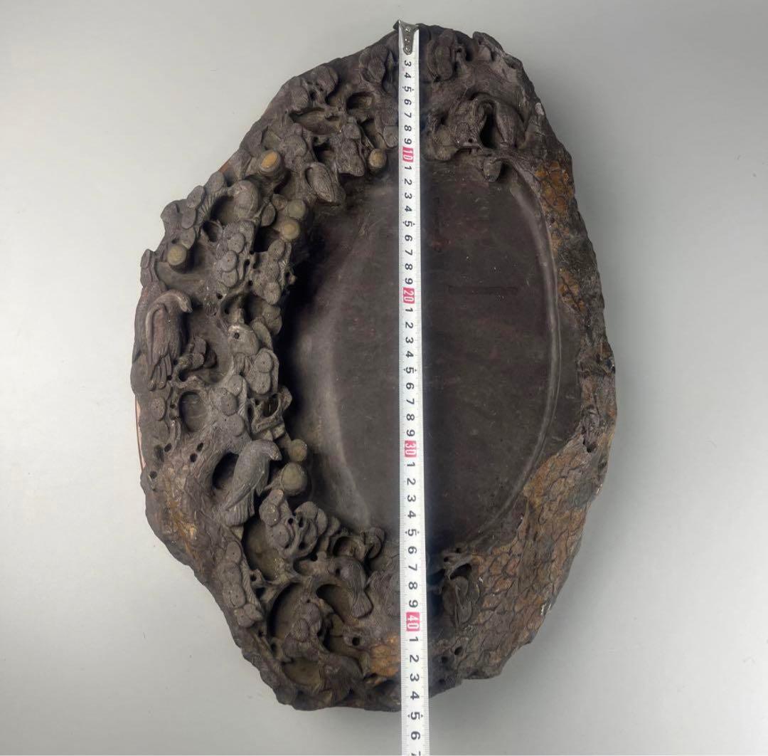 中国 硯 古美術 大型 約11.5kg 文房具 墨硯 書道具 石硯 y609