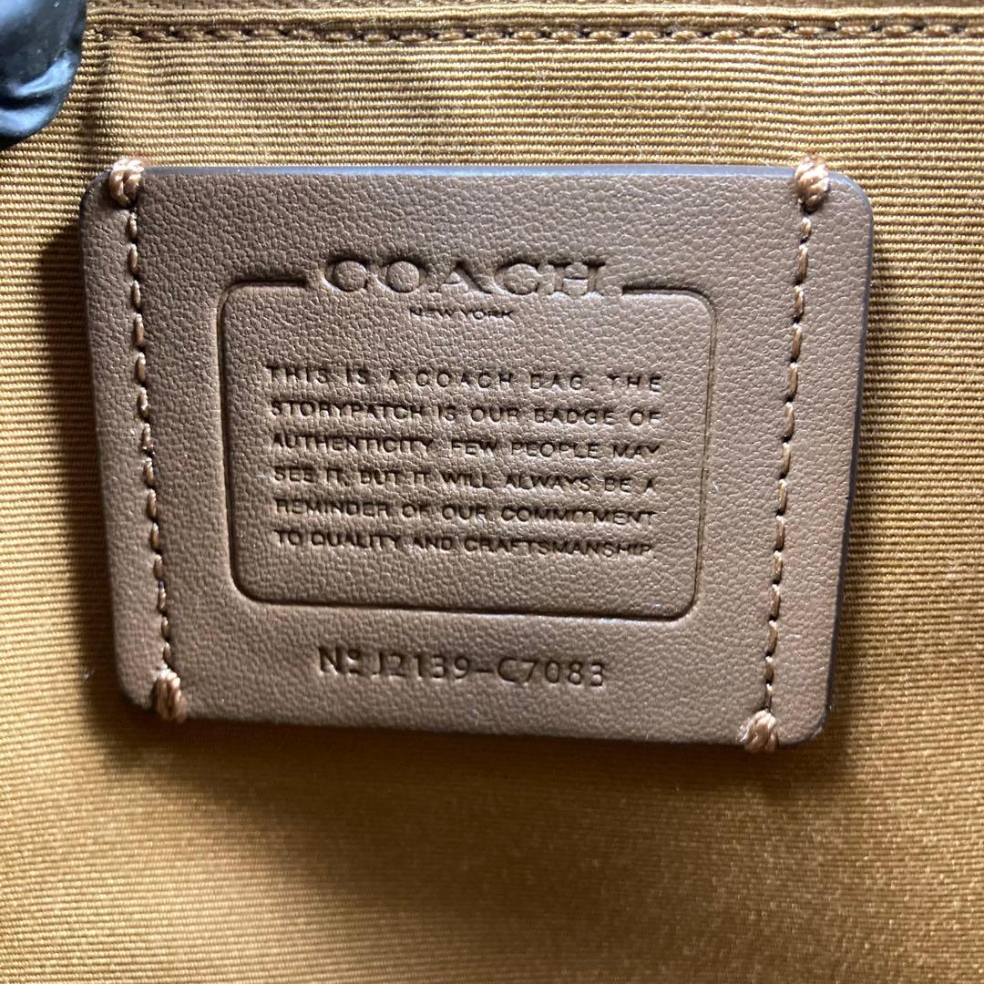 極美品 コーチ デンプシートートバッグ C7083 ショルダーバッグ 2way