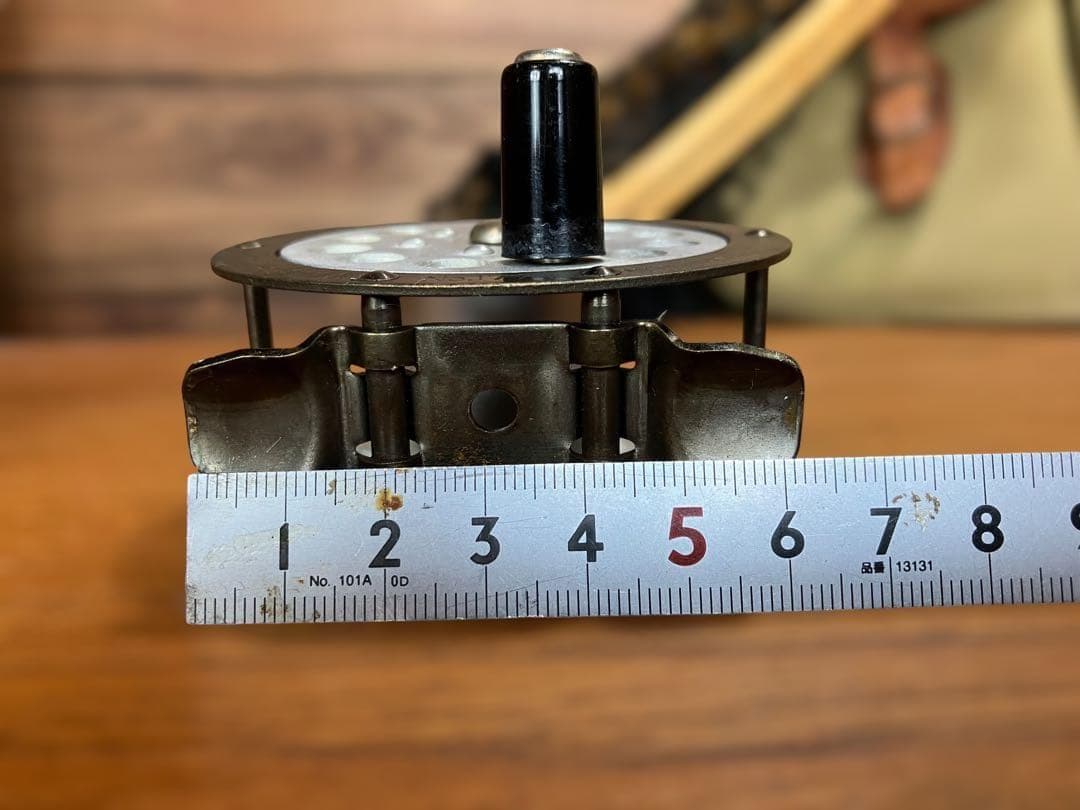 USA製　ヴィンテージ フライリール　真鍮×アルミ　fly reel