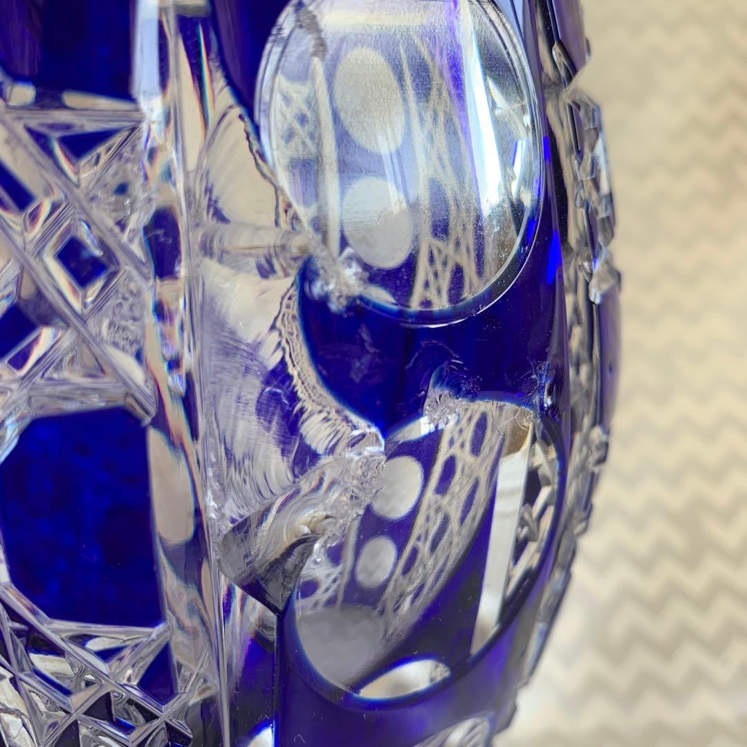 ベネチアグラス　大花瓶　クリスマス