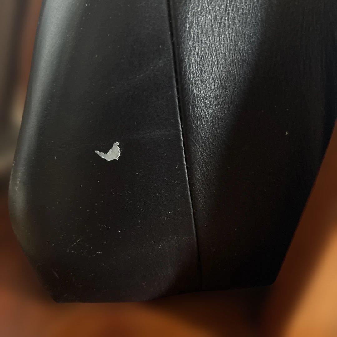 レア　Luciano Frigerio イタリア　黒レザー 1人掛けソファ