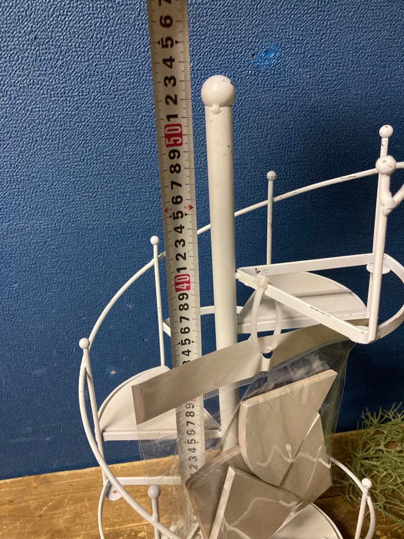 ガーデニング雑貨アンティーク　シャビー　フラワースタンド　アイアンバスケット