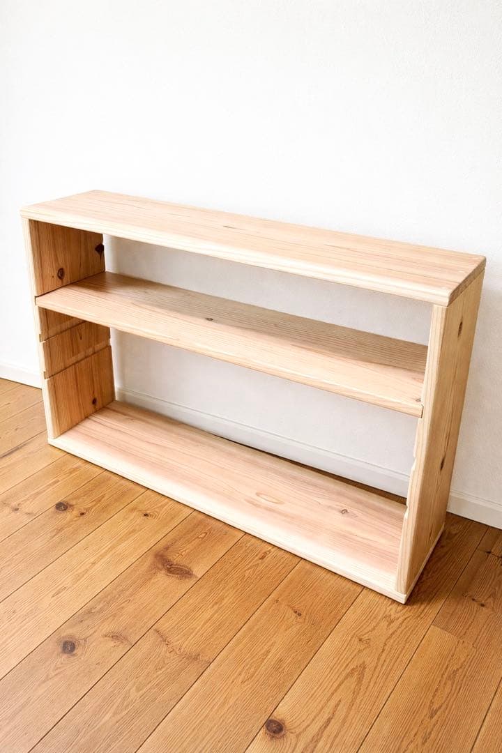 1台限定・特別価格 オープンシェルフ 80×54 白木ニス二回仕上げ 可動棚