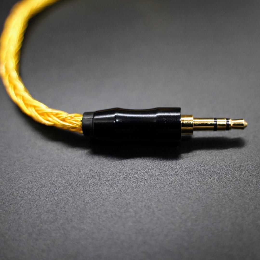 黒色部品 16芯 金メッキリケーブル アップグレード mmcx/3.5mm 標準