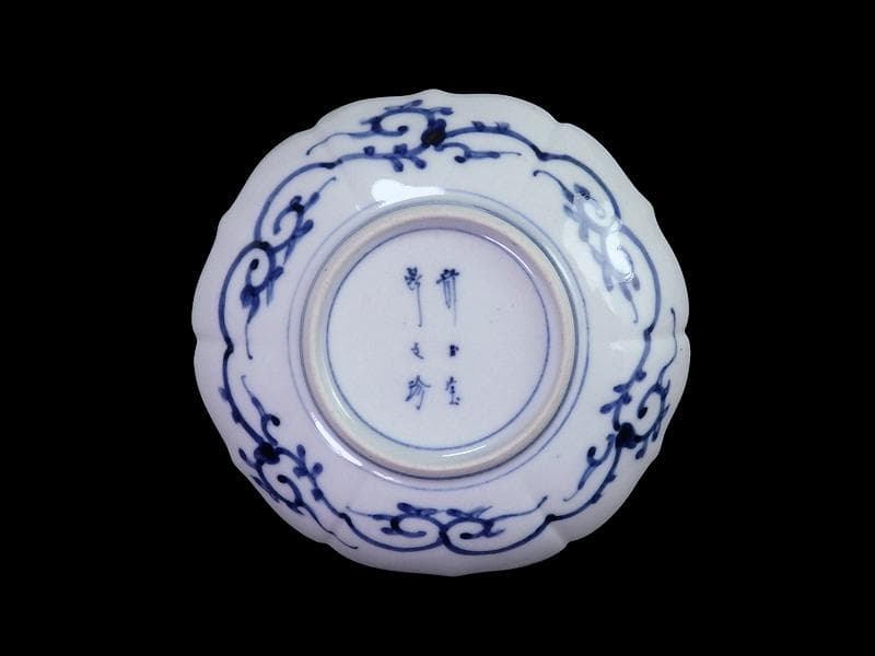 大聖寺伊万里　金襴手 菊皿　4寸半皿　5客　E046AS-CYb
