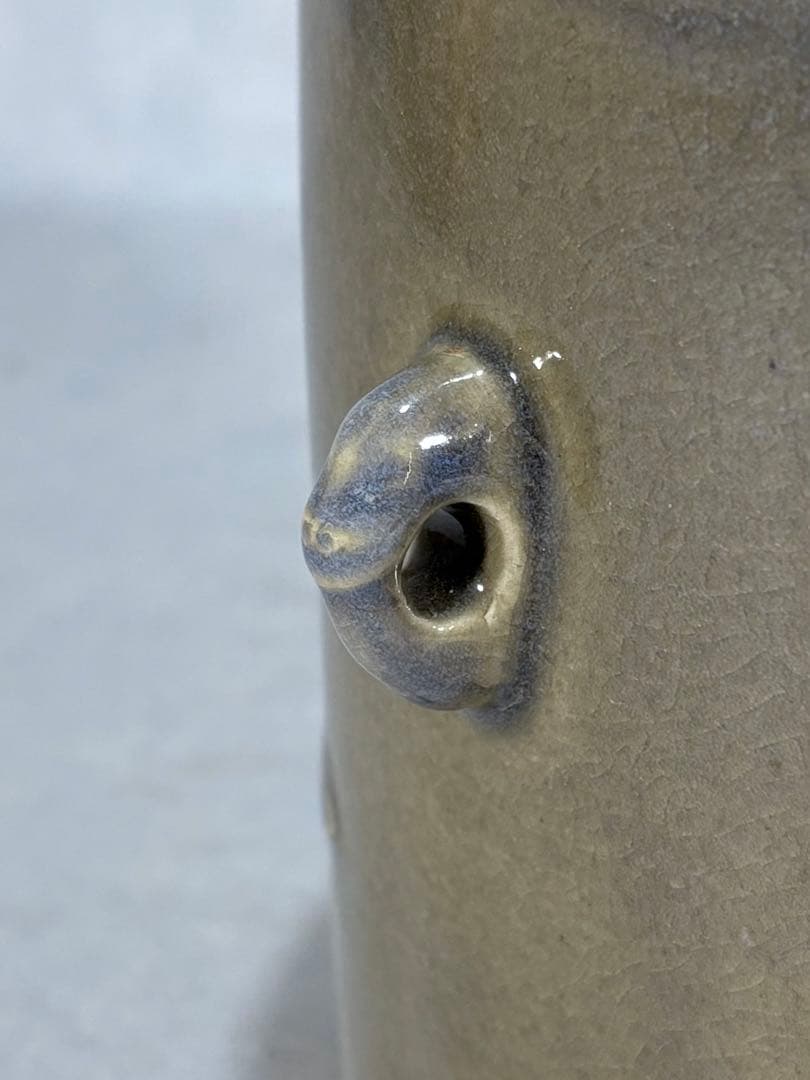 多田焼　雲渓山窯　二代 田村雲渓造　雲龍釜(水指) 美品　共箱　茶道具　送料込