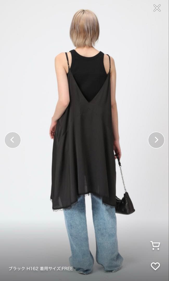 AP STUDIO レースドッキングキャミワンピース