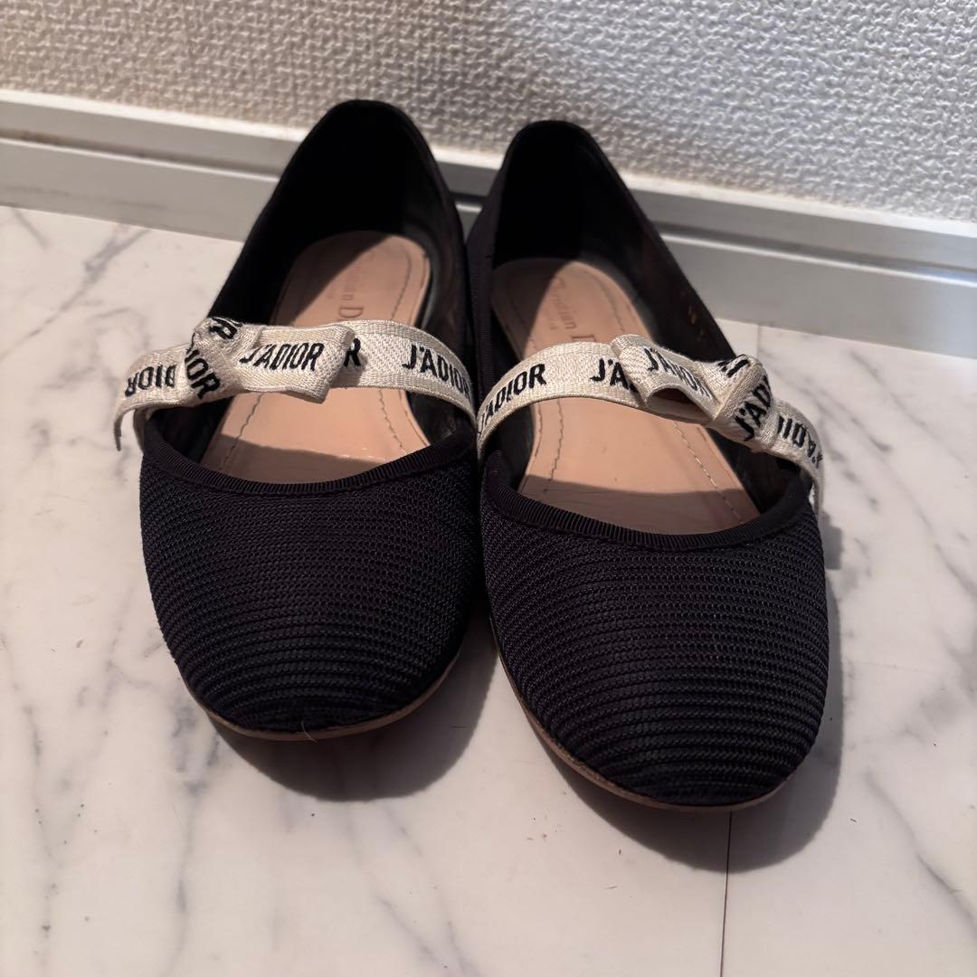 Christian Dior フラットシューズ ネイビー J'ADIOR