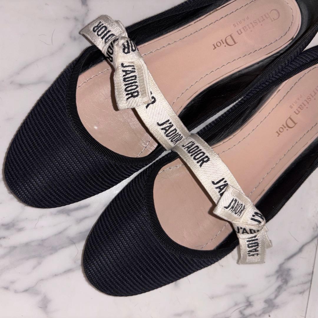 Christian Dior フラットシューズ ネイビー J'ADIOR