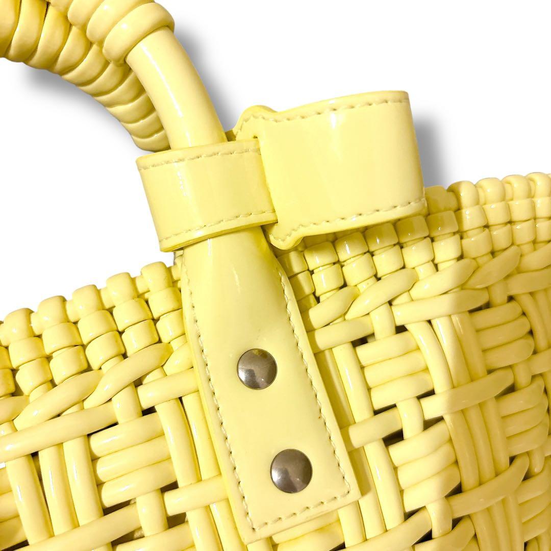 美品 BALENCIAGA バレンシアガ ビストロXS カゴバッグ ハンドバッグ