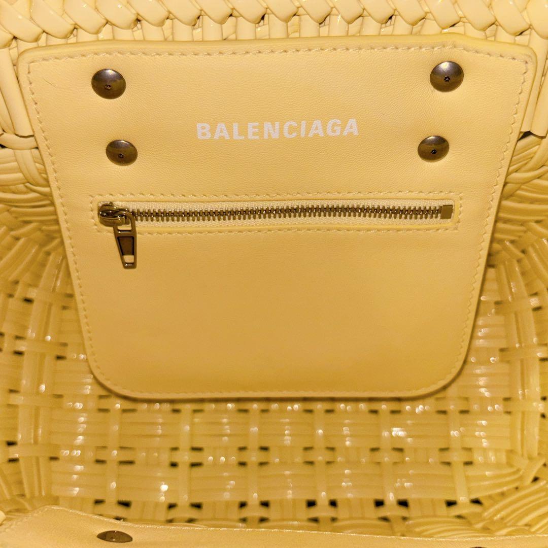 美品 BALENCIAGA バレンシアガ ビストロXS カゴバッグ ハンドバッグ