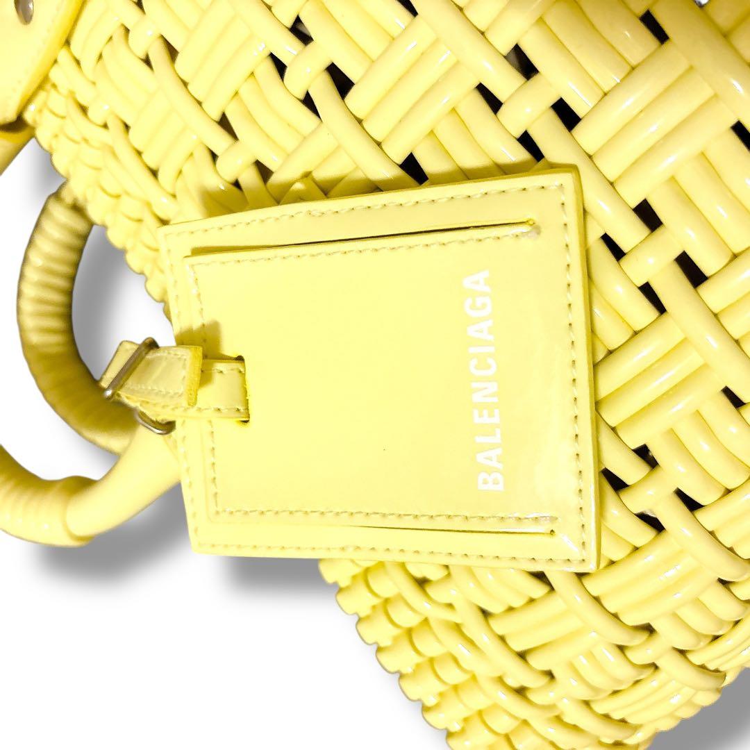 美品 BALENCIAGA バレンシアガ ビストロXS カゴバッグ ハンドバッグ