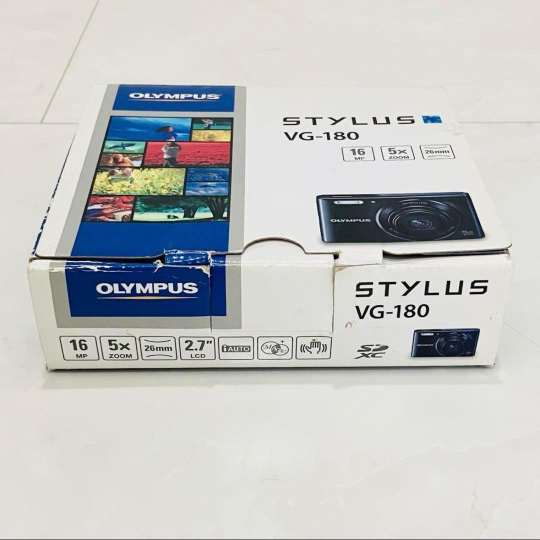 極美品 OLYMPUS STYLUS VGー180 ブラック 完品