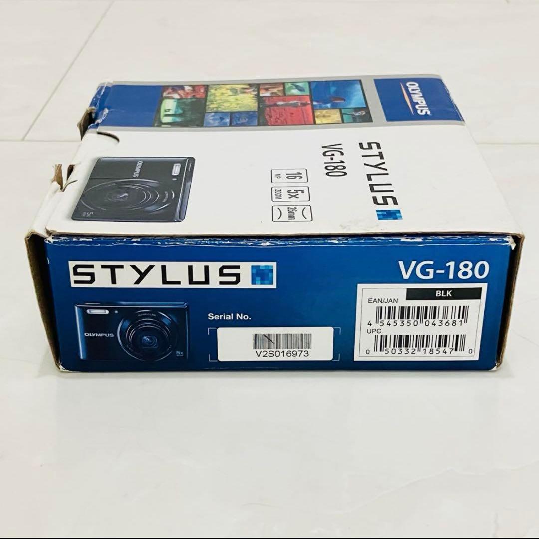 極美品 OLYMPUS STYLUS VGー180 ブラック 完品