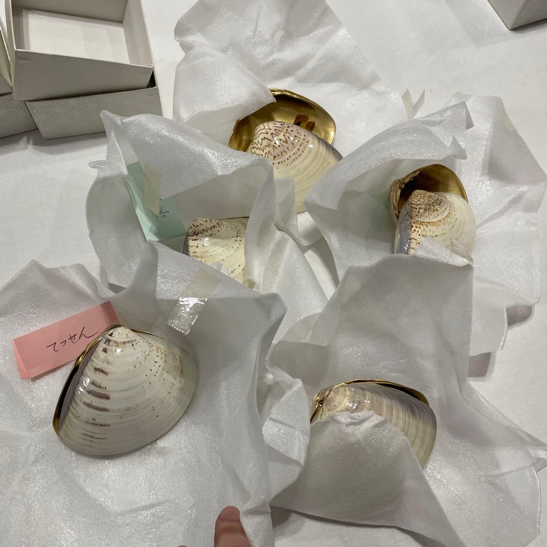 蛤 蛤香合 貝合わせ 未使用 茶道具 小皿 8客セット！！