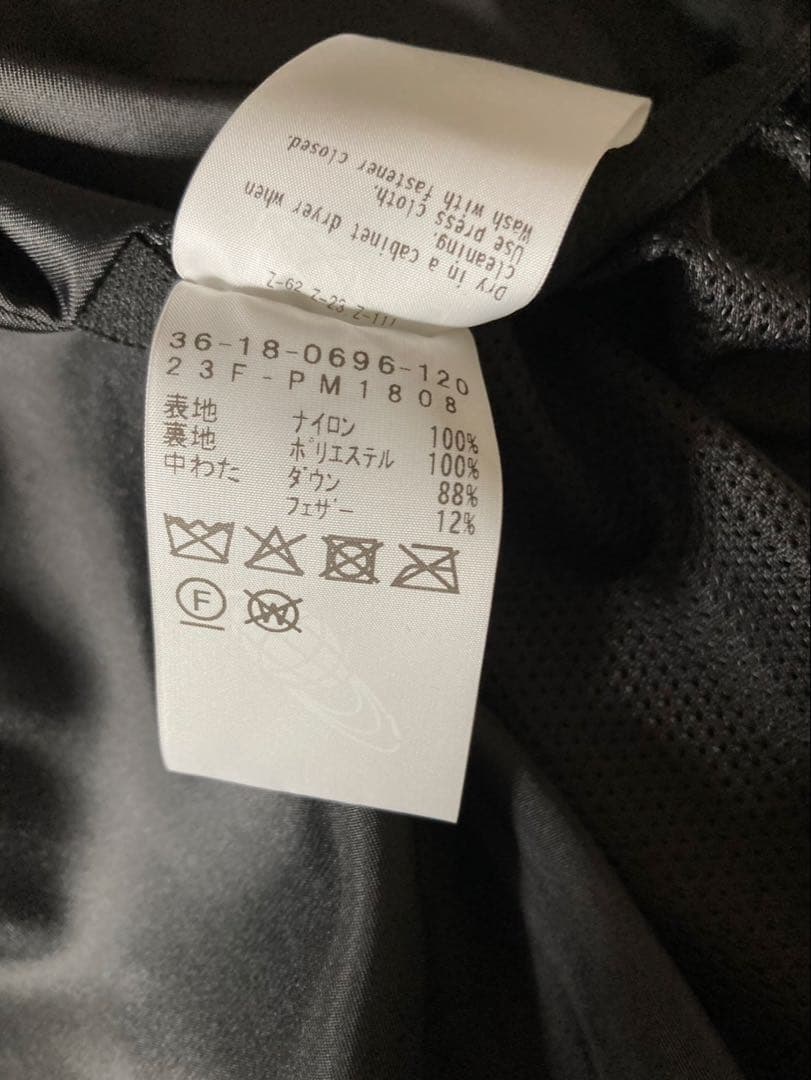 ピルグリムサーフReinhold Hooded Down Jacket 黒　M